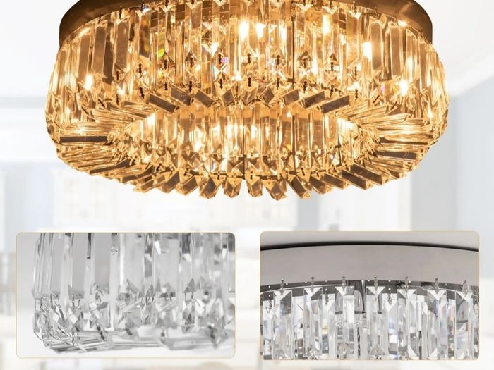 crystal ceiling light