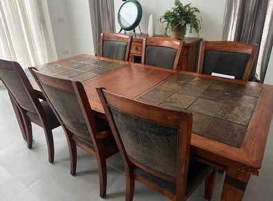 Alpine Heritage Dining Table 6 Chairs & Sideboard