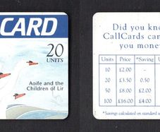 1994 Ireland 20 unit The Irish Mythology definitive Aoife and the Children of Lir (Schlumberger) Call Card Used. Telecom Eireann card number 1069.
