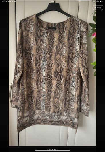 tunic top savida animal print tunic top size 12