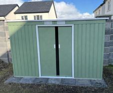 9ft x 4ft Metal Shed Green