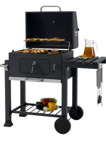 Grillwagen Toronto Click Charcoal Barbecue, Anthracite/Stainless Steel, 56 x 41.5 cm