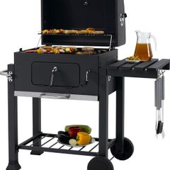 Grillwagen Toronto Click Charcoal Barbecue, Anthracite/Stainless Steel, 56 x 41.5 cm