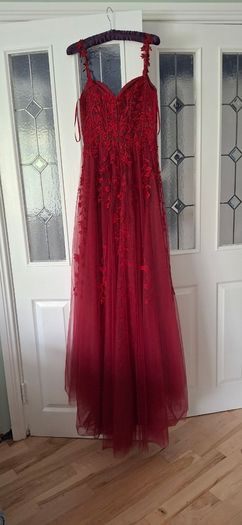 Debs Or Ty Ball Dress and beautiful mid heel silver shoes