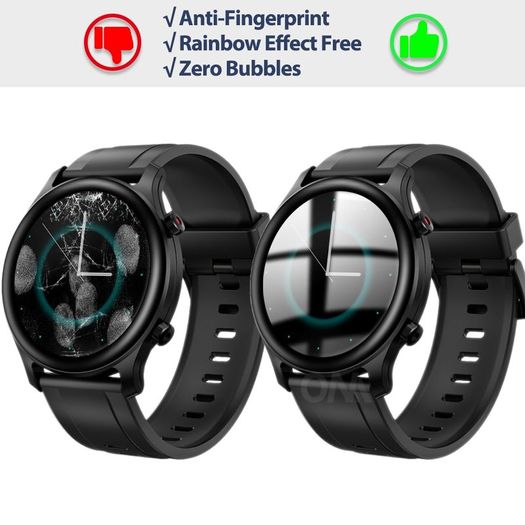 20D Curved Edge Full Protective Film Cover For Xiaomi Youpin Haylou RS3 LS04 Screen Protector Smart Watch Accessories Not Glass