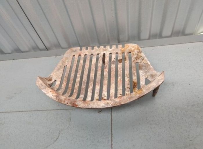 Edwardian cast iron fireplace insert