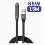 USB to Type-C Braided Stand Cable, USB-A to Type-C Folding Stand Fast Charging Image 5