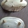 Twos company mother of pearl trinket  dishes x 2 Image 2