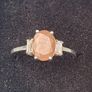 1.5 Carat brown Moonstone Sterling silver ring Image 10