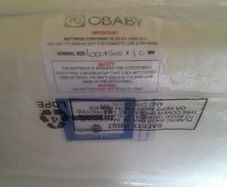 Cot Matress 100x50, Brand New