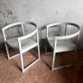 Billiani grey wooden armchairs Image 2