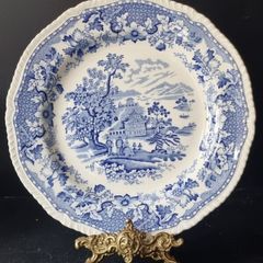 Vintage C1930' Wood & Sons "Seaforth" Blue Plate