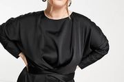 satin maxi dress