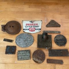 Job lot of vintage signs an plaques
