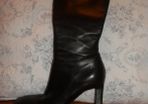 MARIO PROLOFUA black leather boots