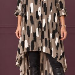 Apricot Statement Shirt Dres