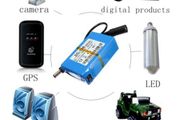 Mini DC-168 12V Rechargeable 1800mAh Li-ion Battery Batteries Pack for CCTV Camera Speakers RC ect with AC Wall Charger