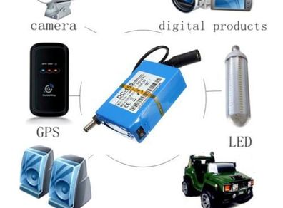 Mini DC-168 12V Rechargeable 1800mAh Li-ion Battery Batteries Pack for CCTV Camera Speakers RC ect with AC Wall Charger
