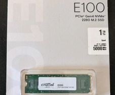 Crucial E100 1tb Nvme Ssd  Pcie Gen4 5000mbs