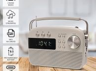 main image for ad 2 Band Rechargeable Radio Ivory White