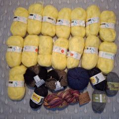 A Job Lot Of Knitting Wool Jumpers And For  Cardigans  No8