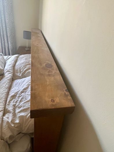 Oak King bed frame
