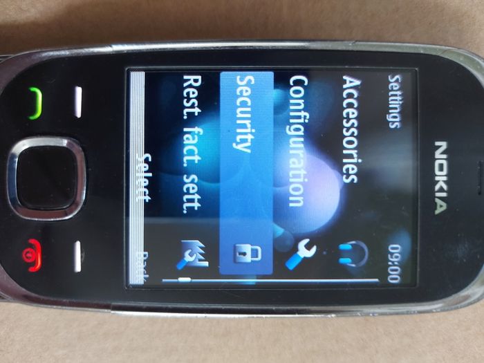 NOKIA Slider mobile phone, Model 7230, Rare Retro mobile phone, Meteor network, in excellent condition