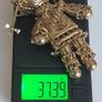 A stunning vintage silver gilt ragdoll pendant necklace rare to find Image 6