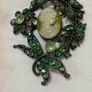 Brooch - Vintage Cameo and Crystal Image 8