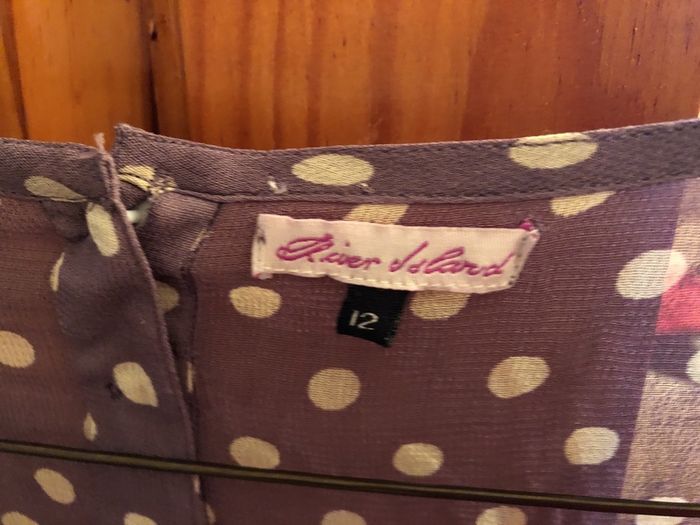 River island size 12 top