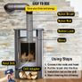 Flexible Chimney Cleaning Rods, 26FT Chimney Sweep Rods, Nylon Sooteater Chimney Cleaning Kit, Flexible Brush Head Chimney Sweeping Rods Easy Connecting Chimney Brush with 8 White Rods Image 5