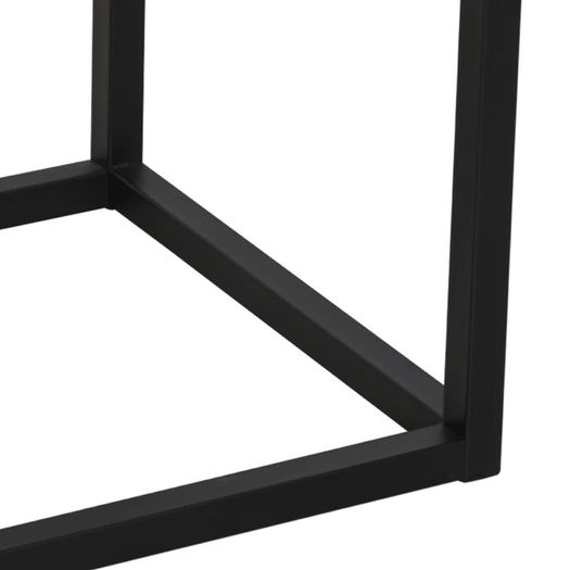 MDF Topped Steel 5-Piece Dining Table w/ 4 Stools Set Black (FREE SHIPPING)