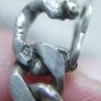 Vintage Sterling Silver 925 Figaro Necklace 20" Long Chain Link Flat Vintage Silver Sterling Gift Men 37,6g Image 6