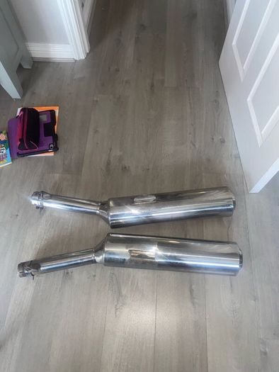 Original Honda, CBR 1100 blackbird exhaust x2