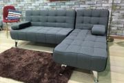 Dark grey fabric Nordic Comfort Chaise Sofa,198cm