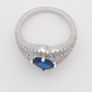 925 vintage sterling silver and CZ ring Image 4