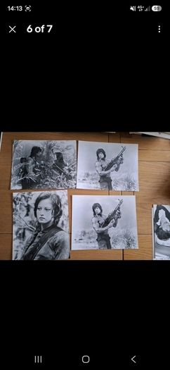 Syvester Stallone 1985 Rambo: First Blood Part II  Press Kit Photos x 4(Rare)
