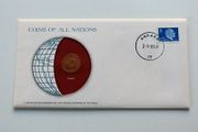 Turkey 1974 Vintage Coin Stamp cover BUNC
