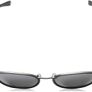 Fila Unisex SFI217 Sunglasses, Matt Gun Metal, 52627X Black Image 2