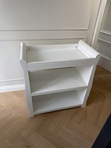 White Wooden Baby Changing Table