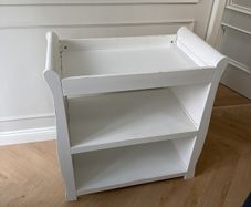 White Wooden Baby Changing Table