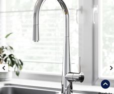 Chrome Single Lever Pull Out Monobloc Kitchen Sink Mixer Tap - Enza Olney