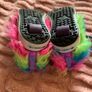 Girls Fluffy Rainbow Heelys Size 3 UK Image 4