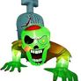SEASONAL SALE Halloween Inflatable Crawling Green Ghost with Tombstone, Built-in LED Lights, Inflatable LED Lights Blow Up Yard Decoration Image 6