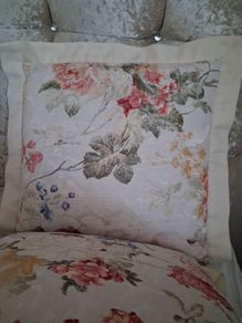 Two cushions and covers