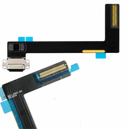 For iPad Air 2 Charging Port Dock Replacement Connector Flex A1566 A1567 Black - FHT04IPDCP