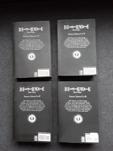 Death note black edition manga volumes 1-8