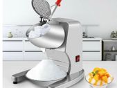 BRAND NEW Electric Dual Blade Ice Crusher 95Kg/H Commercial Snow Cone Granizing Machine with Free Tray Home Icy Drink Smoothie Maker