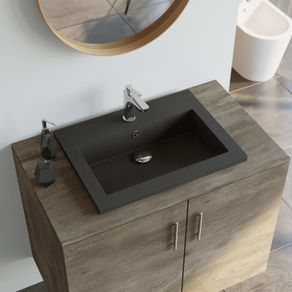Granite Basin 600x450x120 mm Black
