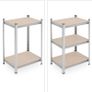 Heavy Duty Shelving Unit, Set of 2, 5 Shelves, 180 x 60 x 45 cm, 500 kg, Garage & Warehouse, Steel, Silver Image 4